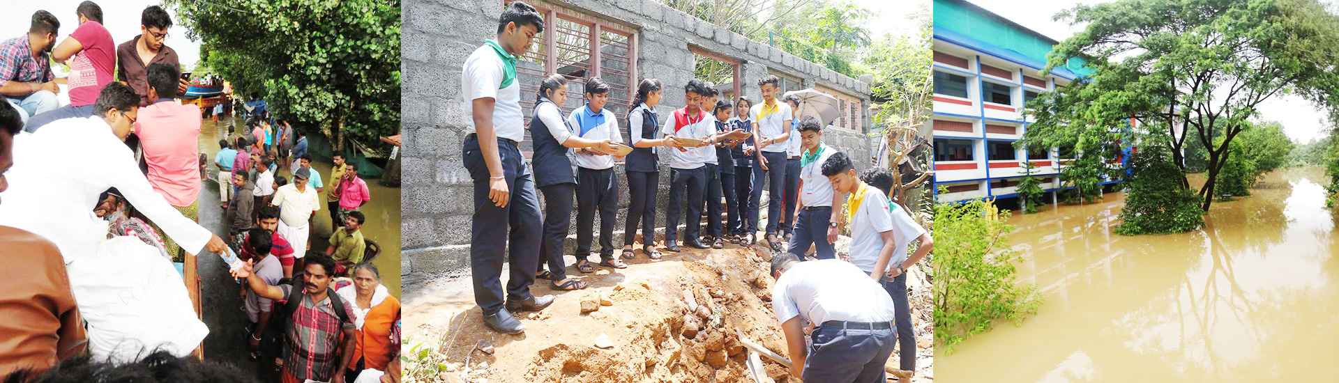 Reconstrucción ladrillo a ladrillo tras las inundaciones en India