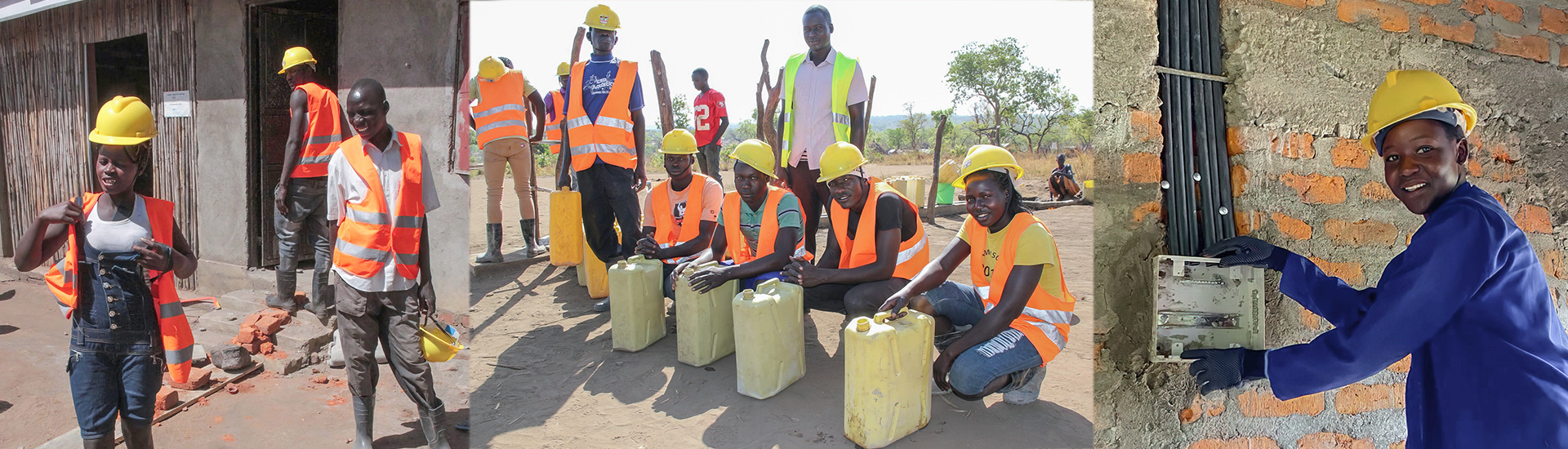 Blandine, la única mujer albañil de su promoción a la que el centro Don Bosco Bukavu (RD Congo) le cambió la vida