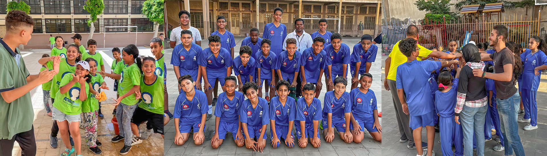 Estudio, deporte y solidaridad en la Escuela Sociodeportiva del Real Madrid Don Bosco Alejandría (Egipto)