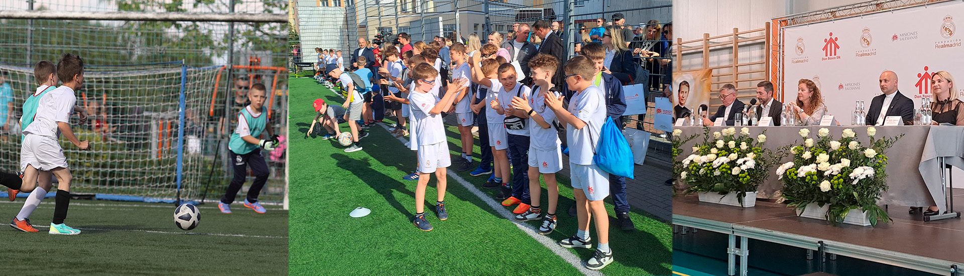 Deporte y esperanza para menores refugiados en la escuela sociodeportiva del Real Madrid en Ełk (Polonia)