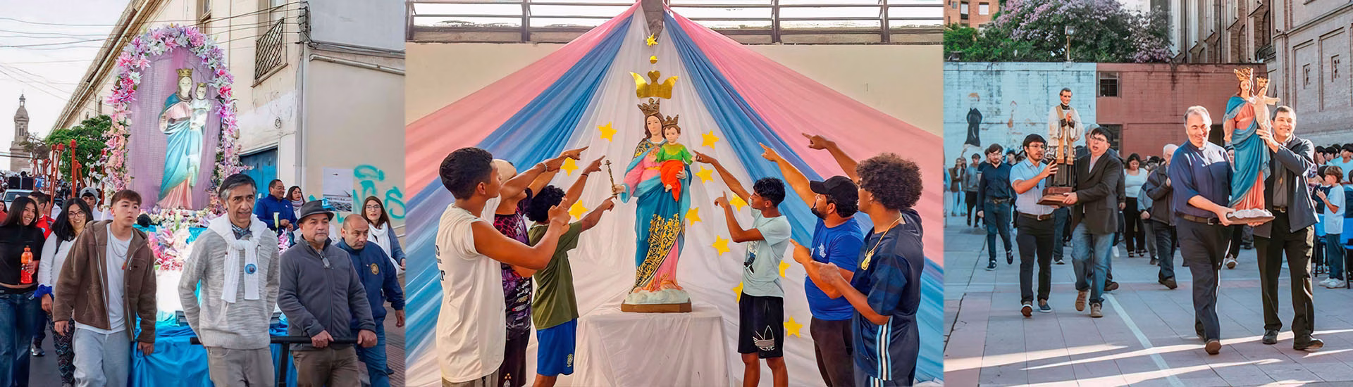 María Auxiliadora, gran protagonista en la fiesta grande de las obras salesianas en los cinco continentes