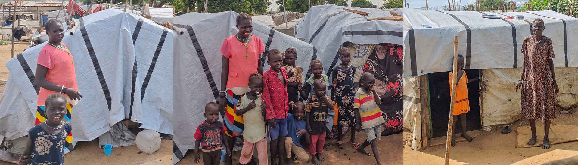 Sudán del Sur: lonas para refugiarse de la lluvia y dignidad para las personas desplazadas en medio del caos