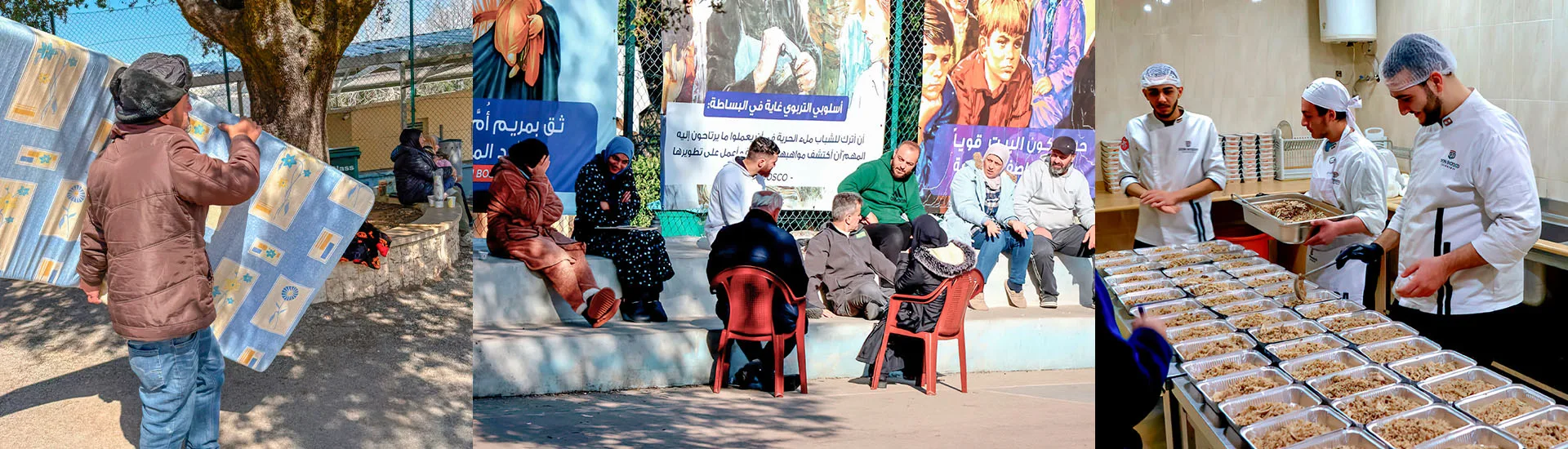 Los Salesianos intensifican la ayuda a las familias desplazadas en Líbano mientras continúan los bombardeos en Beirut